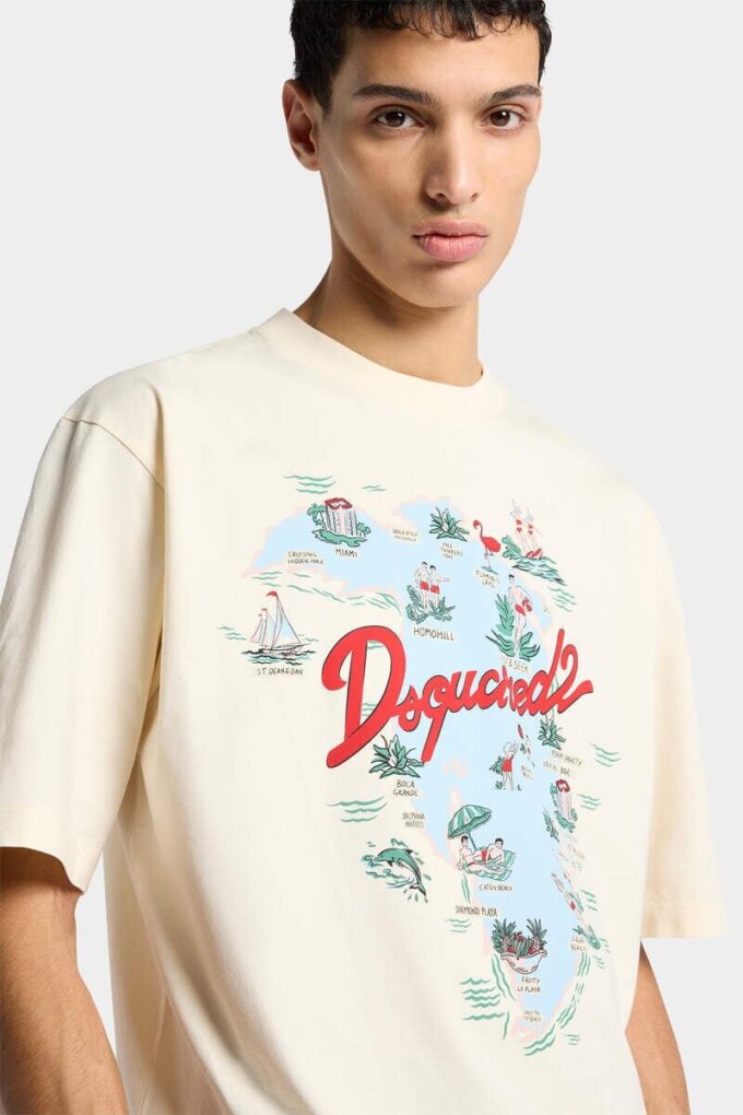 Maglietta Aloha Souvenir dalla vestibilità ampia
