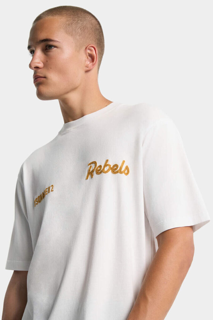 Maglietta Dsquared2 Rebels dalla vestibilità ampia Maglietta Dsquared2 Rebels dalla vestibilità ampia