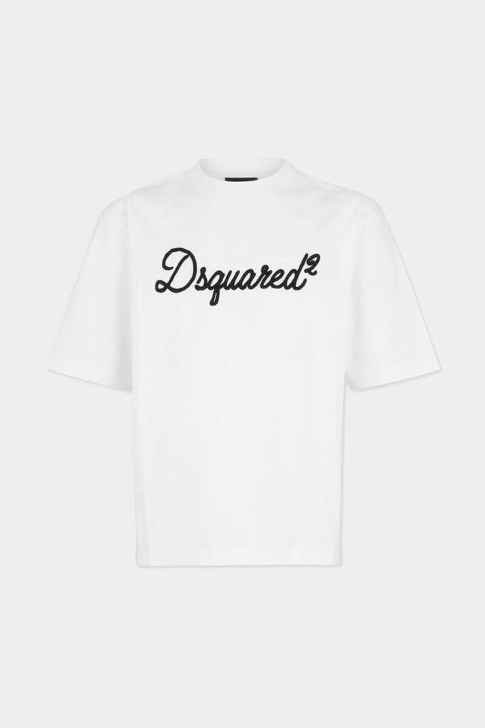 Maglietta Dsquared2 ricamata dalla vestibilità ampia Maglietta Dsquared2 ricamata dalla vestibilità ampia