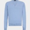 Maglione a collo a V in maglia