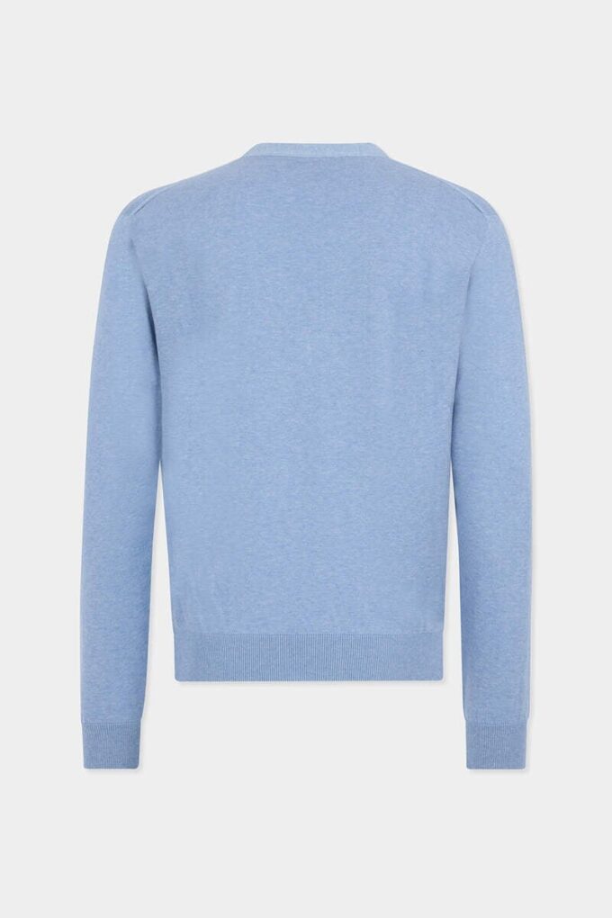 Maglione a collo a V in maglia