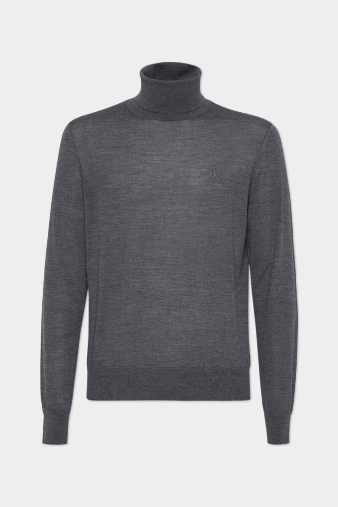 Maglione a collo alto in lana D2