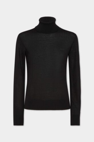 Maglione a collo alto in lana D2