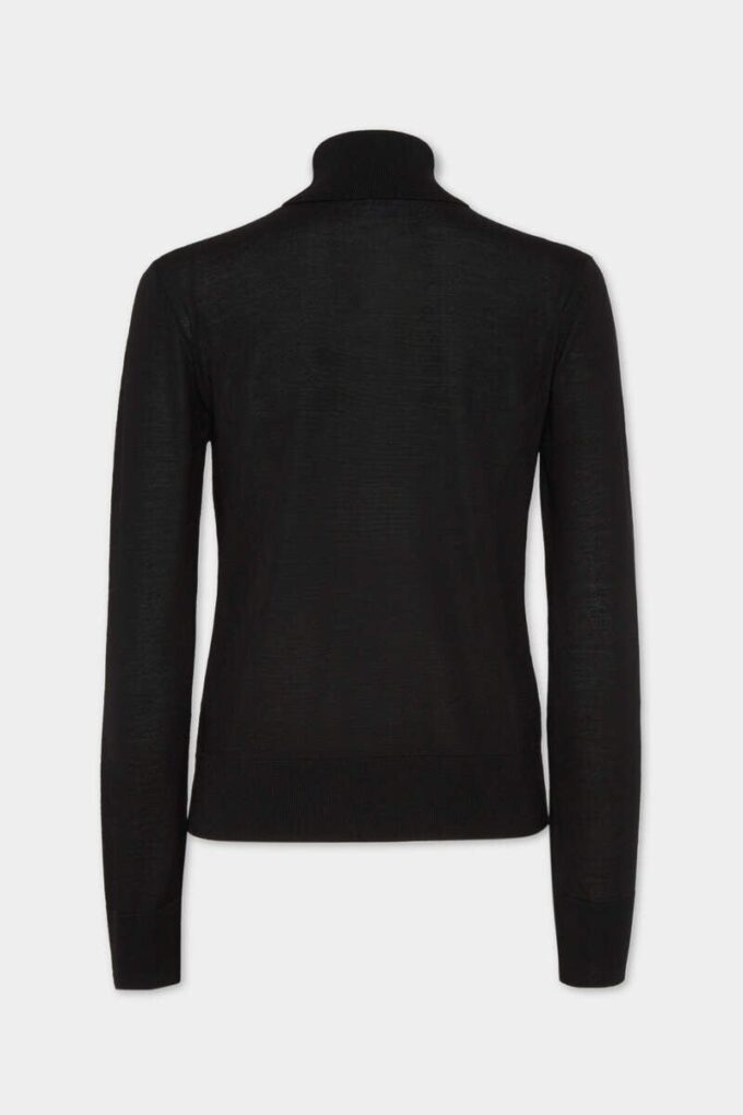 Maglione a collo alto in lana D2