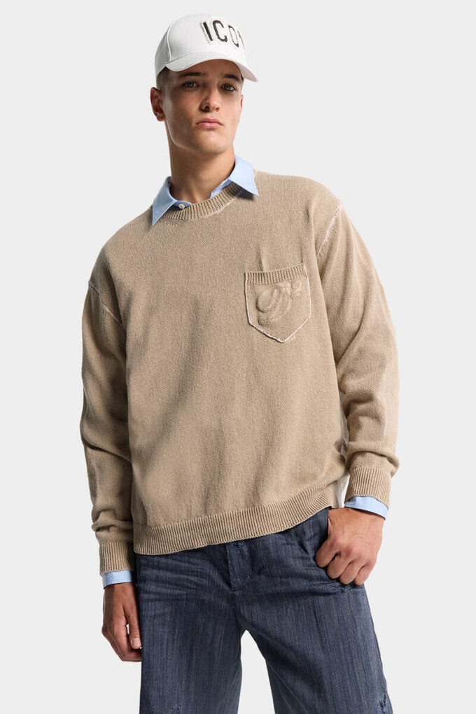 Maglione con punto jersey Dsquared2 Maglione con punto jersey Dsquared2
