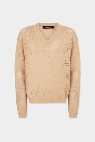 Maglione con scollo a V