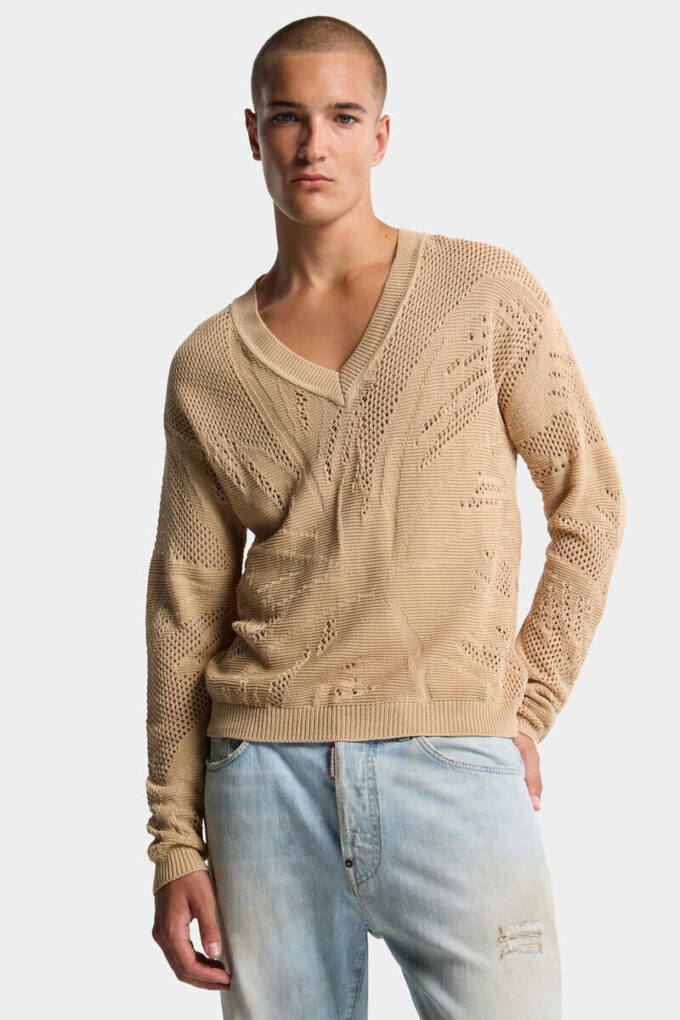 Maglione con scollo a V Maglione con scollo a V