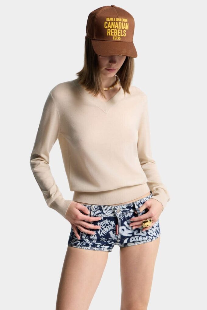 Maglione D2 con scollo a V rovesciato Maglione D2 con scollo a V rovesciato