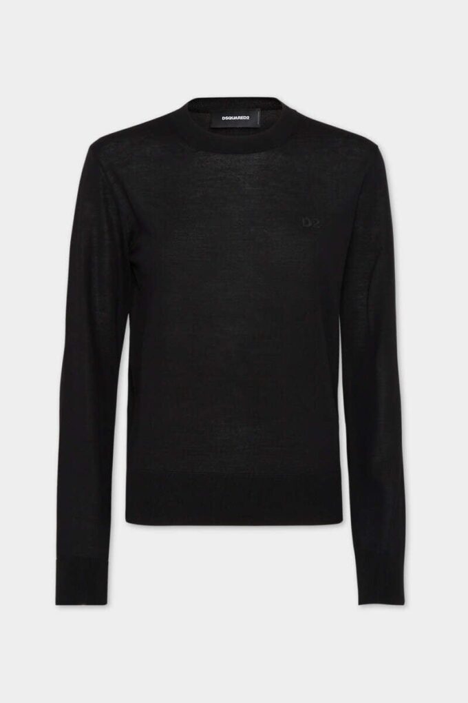Maglione girocollo in lana D2
