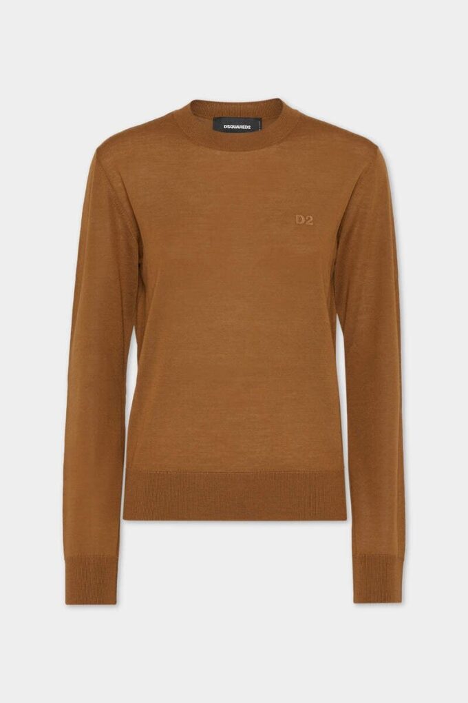 Maglione girocollo in lana D2
