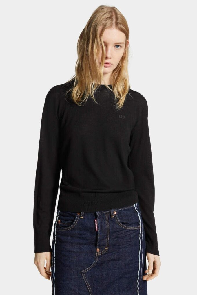Maglione girocollo in lana D2