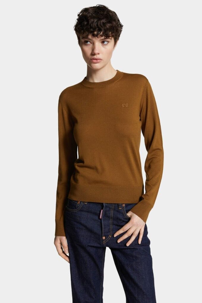 Maglione girocollo in lana D2
