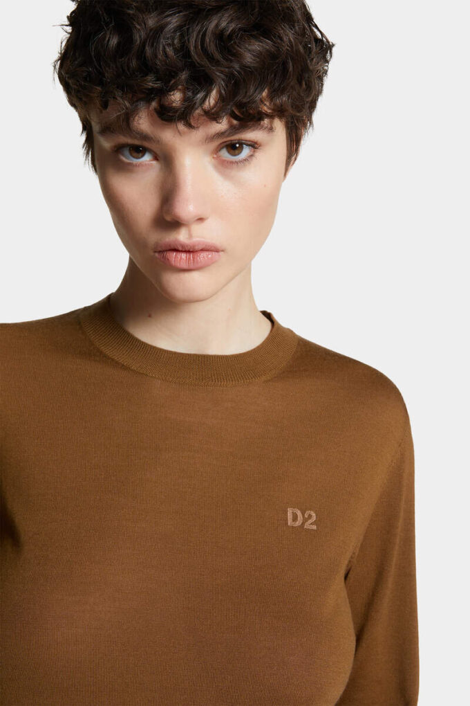 Maglione girocollo in lana D2