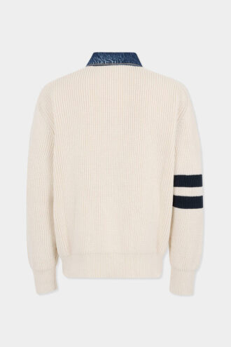 Maglione in maglia D2 mix denim