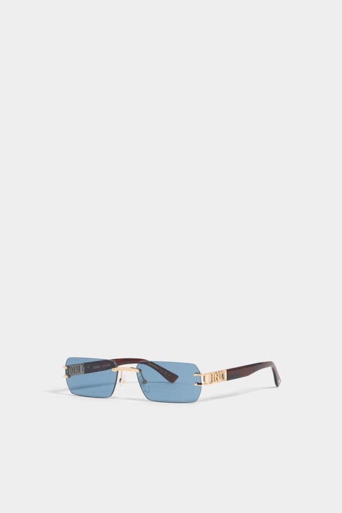 Occhiali da sole Hype Blue in oro rosa
