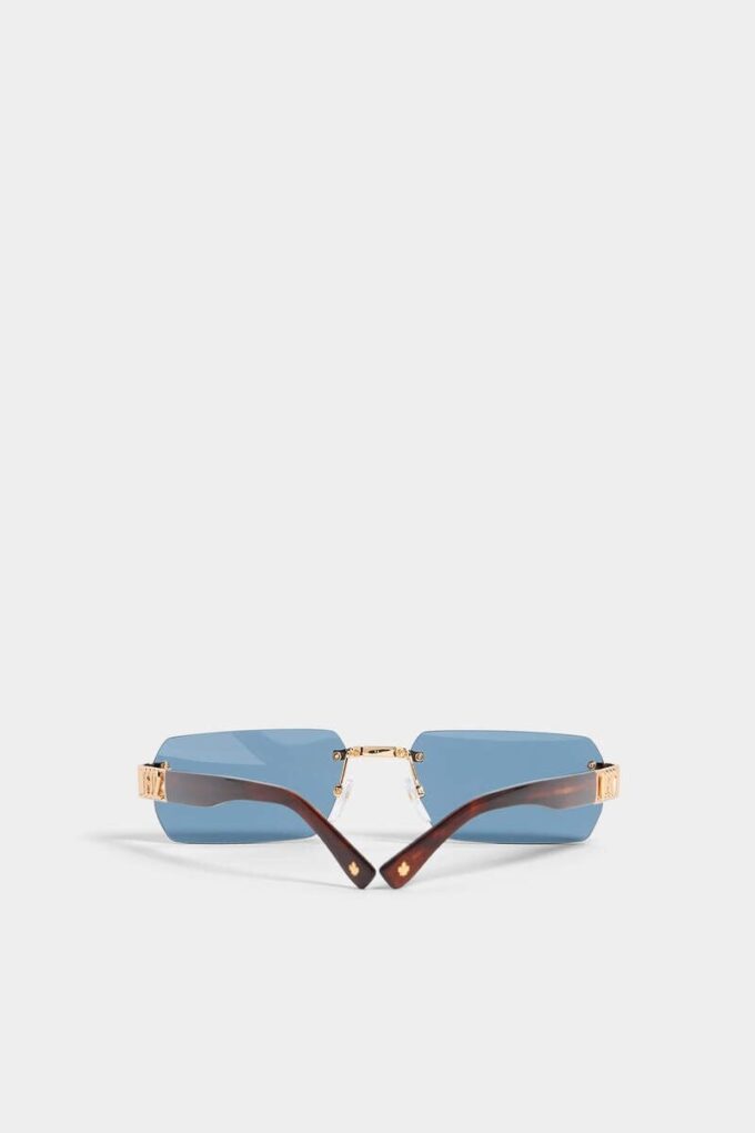 Occhiali da sole Hype Blue in oro rosa