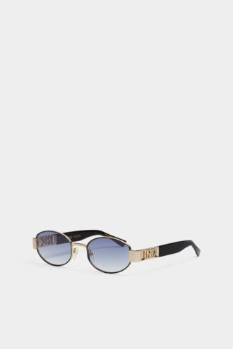 Occhiali da sole Hype in oro opaco e nero