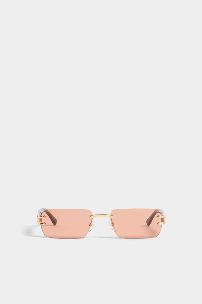 Occhiali da sole in oro rosa e arancione Hype Occhiali da sole in oro rosa e arancione Hype