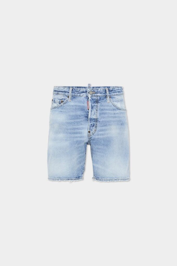 Pantaloncini blu navy con lavaggio chiaro Pantaloncini blu navy con lavaggio chiaro