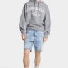Pantaloncini blu navy con lavaggio chiaro Pantaloncini blu navy con lavaggio chiaro