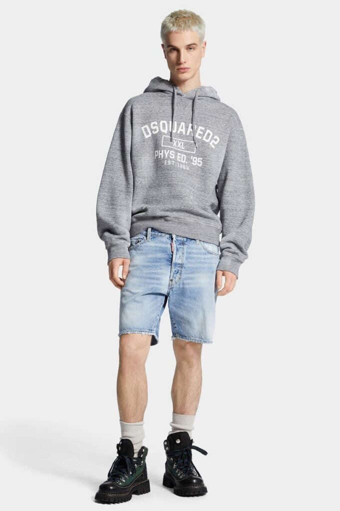 Pantaloncini blu navy con lavaggio chiaro Pantaloncini blu navy con lavaggio chiaro