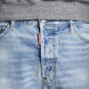 Pantaloncini blu navy con lavaggio chiaro Pantaloncini blu navy con lavaggio chiaro