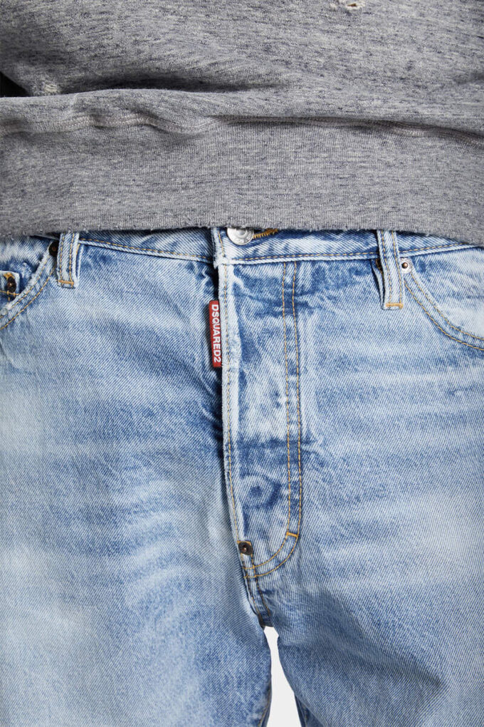 Pantaloncini blu navy con lavaggio chiaro Pantaloncini blu navy con lavaggio chiaro