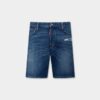 Pantaloncini blu navy con lavaggio medio Pantaloncini blu navy con lavaggio medio