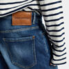Pantaloncini blu navy con lavaggio medio Pantaloncini blu navy con lavaggio medio