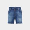 Pantaloncini blu navy medi a lavaggio facile Pantaloncini blu navy medi a lavaggio facile