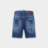 Pantaloncini blu navy medi a lavaggio facile Pantaloncini blu navy medi a lavaggio facile