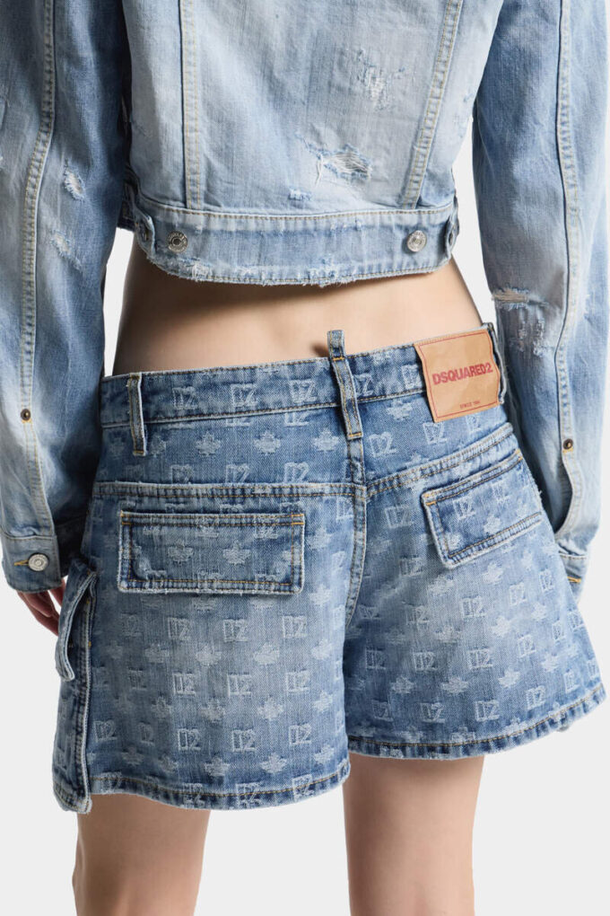Pantaloncini cargo lavaggio chiaro Pantaloncini cargo lavaggio chiaro