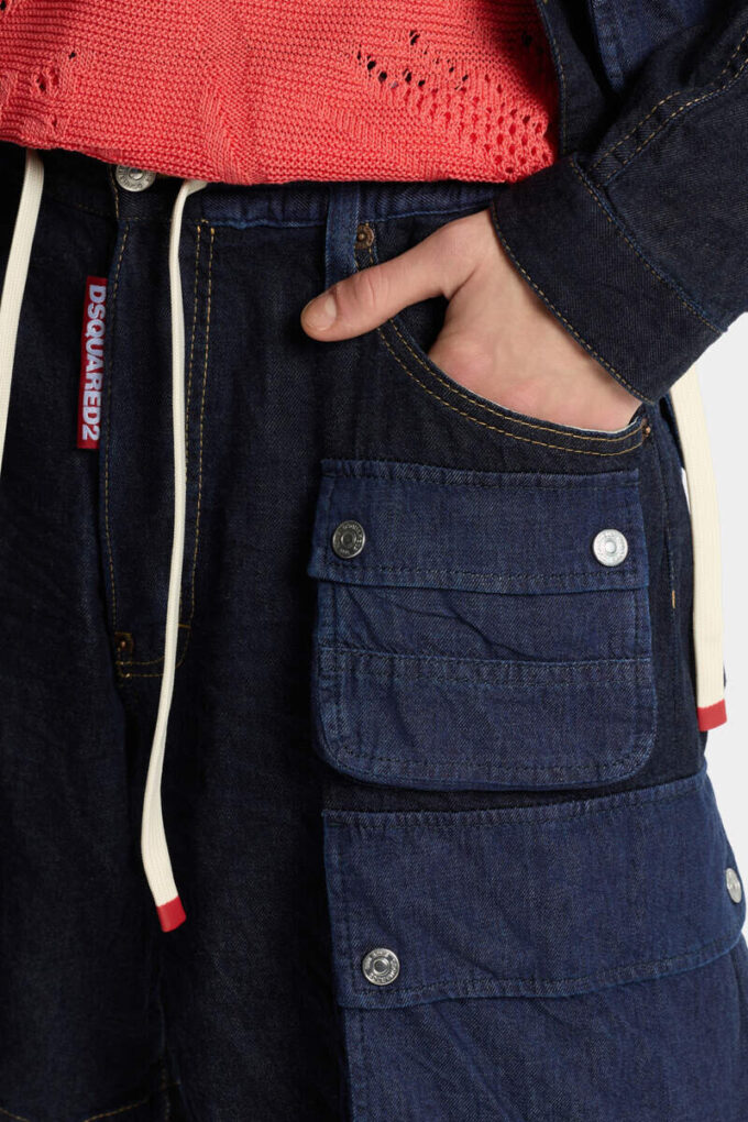 Pantaloncini con lavaggio scuro Pantaloncini con lavaggio scuro