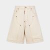 Pantaloncini da carpentiere con lavaggio grezzo Pantaloncini da carpentiere con lavaggio grezzo