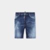 Pantaloncini da mare con lavaggio a pois rossi medi