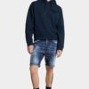 Pantaloncini da mare con lavaggio a pois rossi medi