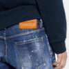 Pantaloncini da mare con lavaggio a pois rossi medi