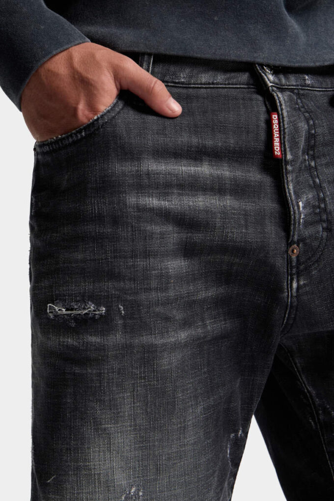 Pantaloncini da marinaio con lavaggio Black Fog