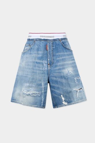 Pantaloncini da surf con lavaggio chiaro