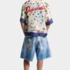 Pantaloncini da surf con lavaggio chiaro Pantaloncini da surf con lavaggio chiaro