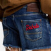 Pantaloncini Dsquared2 Rebels Dark Wash Cut Off Pantaloncini Dsquared2 Rebels Dark Wash Cut Off