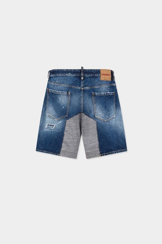 Pantaloncini ibridi con lavaggio strappato medio Pantaloncini ibridi con lavaggio strappato medio