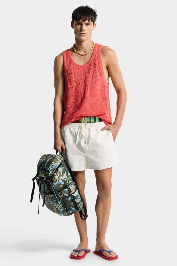 Pantaloncini in lino senza chiusura Pantaloncini in lino senza chiusura