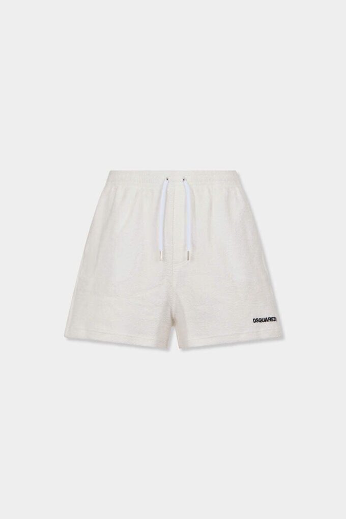 Pantaloncini in spugna con logo Dsquared2 Pantaloncini in spugna con logo Dsquared2