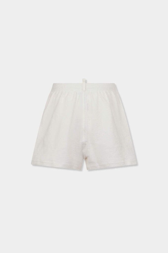 Pantaloncini in spugna con logo Dsquared2 Pantaloncini in spugna con logo Dsquared2