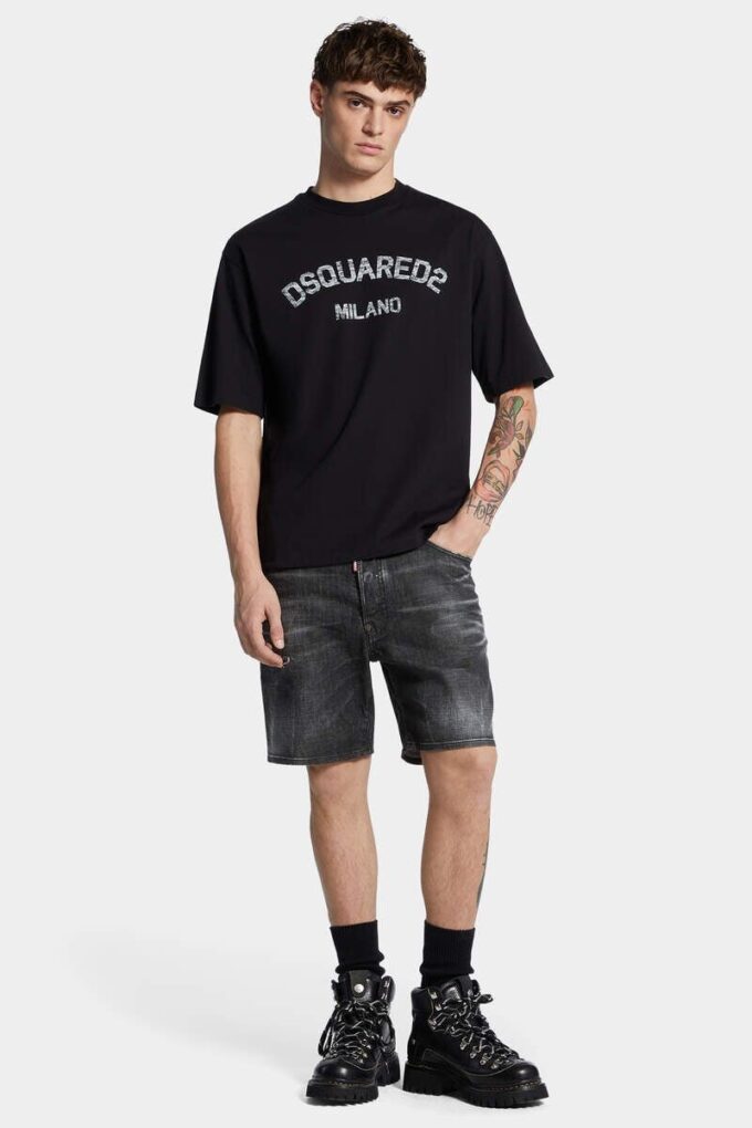 Pantaloncini marini con lavaggio nero Pantaloncini marini con lavaggio nero