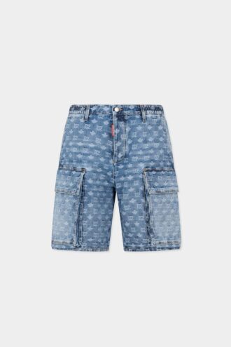 Pantaloncini utility dal lavaggio chiaro Pantaloncini utility dal lavaggio chiaro