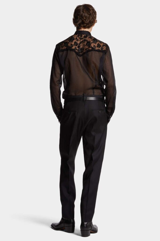 Pantaloni Aviator con una piega