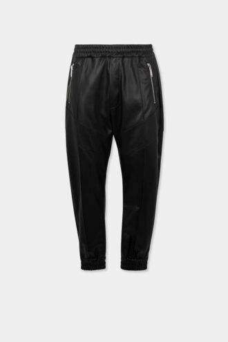 Pantaloni da jogging in ecopelle