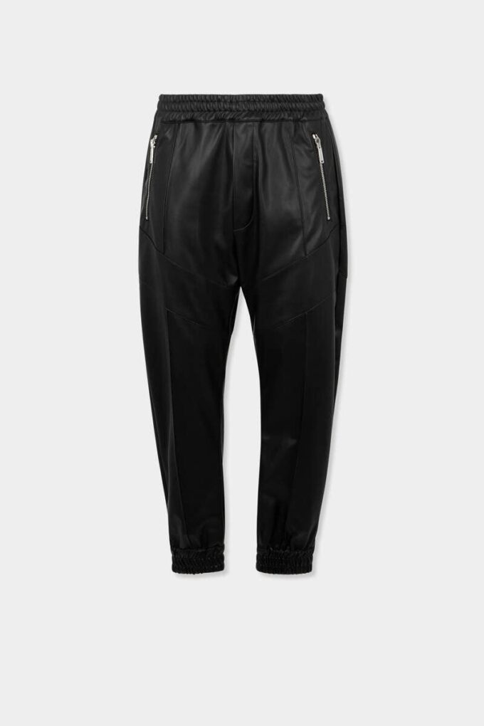 Pantaloni da jogging in ecopelle Pantaloni da jogging in ecopelle